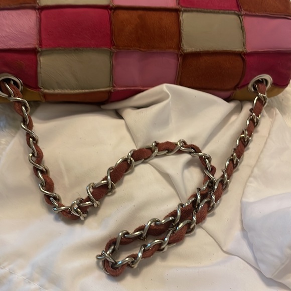 Chanel multicolored Patchwork Quilted Reissue Suede Leather Flap Bag baguette - Picture 12 of 12